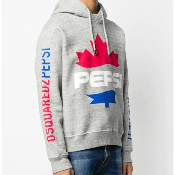 DSQUARED2: Men's Grey Peps Logo Hoodie - S - Picture 8 of 9